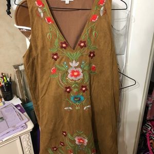 Brown and a Floral Dress